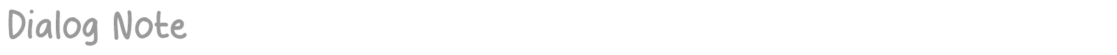 Dialog Note font preview